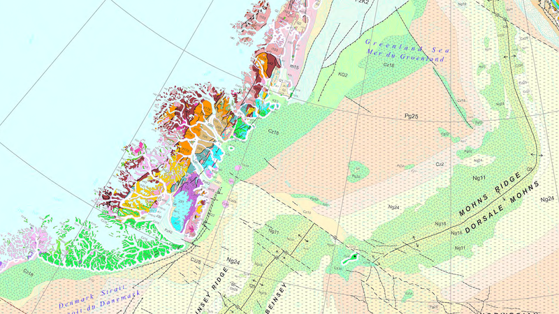 Illustration for article titled Your New Desktop Wallpaper: A Fetching Geological Map Of The Arctic